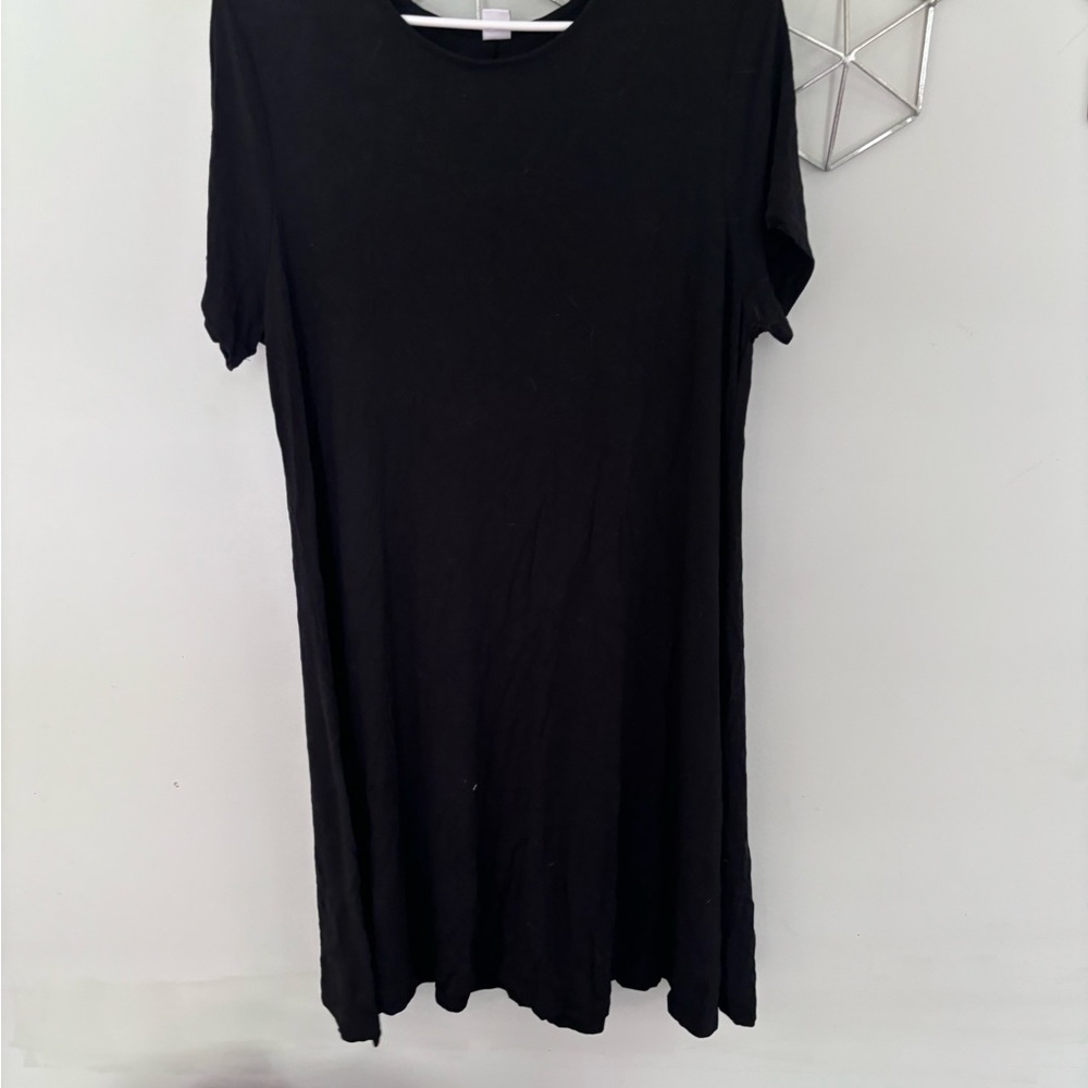 Classic Black T-Shirt Dress